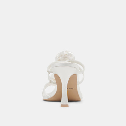 Dolce Vita SHOES LINZY HEELS TRUE WHITE SATIN
 – Dolce Vita