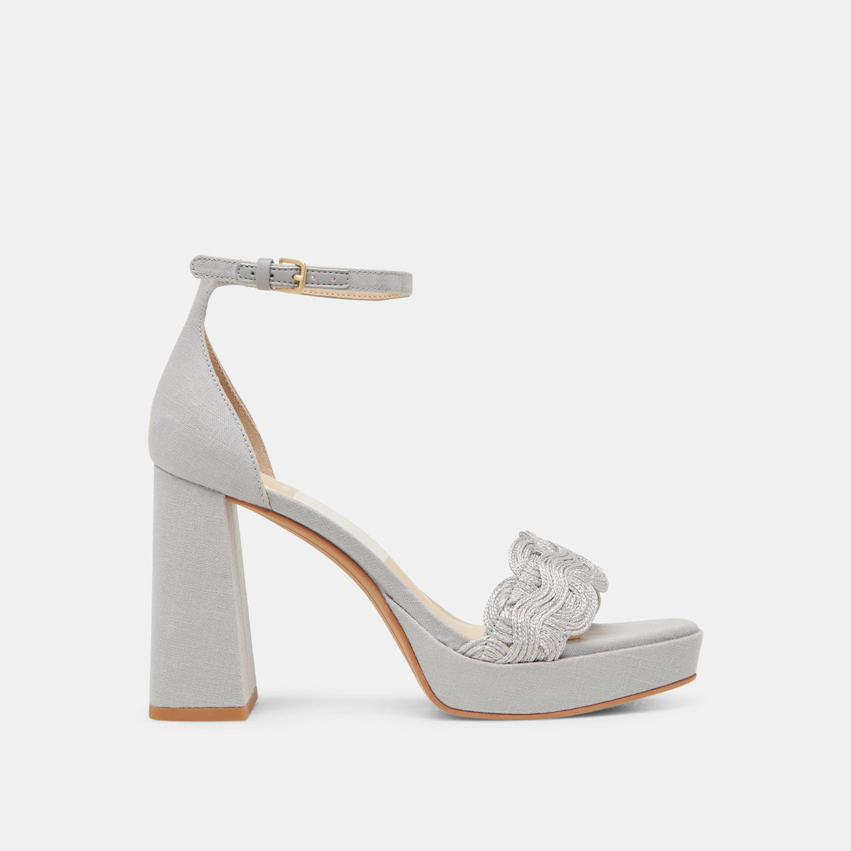 Dolce Vita SHOES PELTIN HEELS GREY WOVEN RAFFIA
 – Dolce Vita