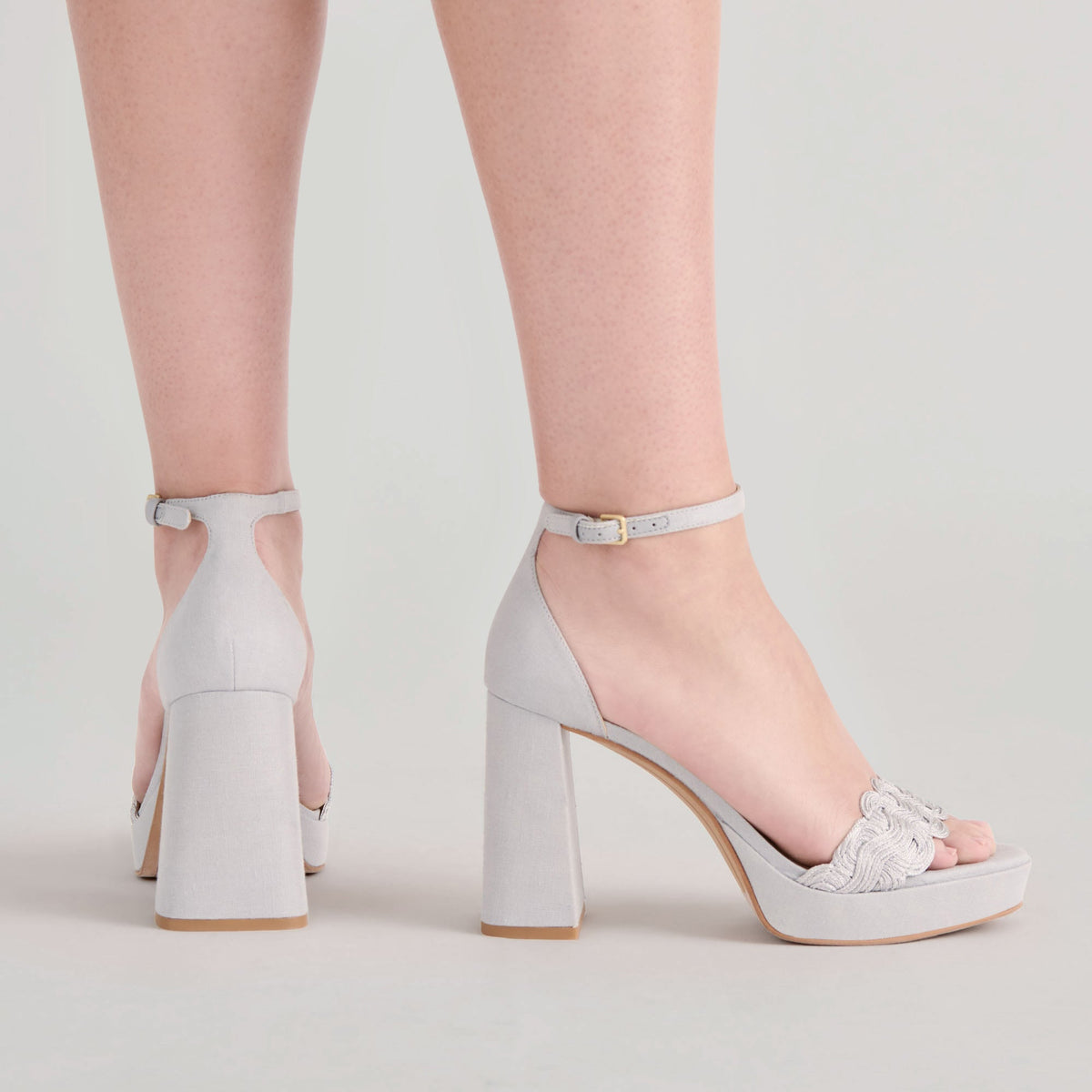 Dolce Vita SHOES PELTIN HEELS GREY WOVEN RAFFIA
 – Dolce Vita