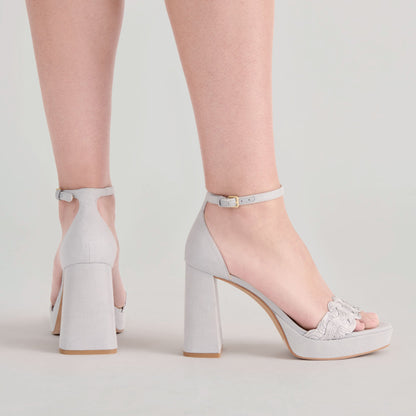 Dolce Vita SHOES PELTIN HEELS GREY WOVEN RAFFIA
 – Dolce Vita