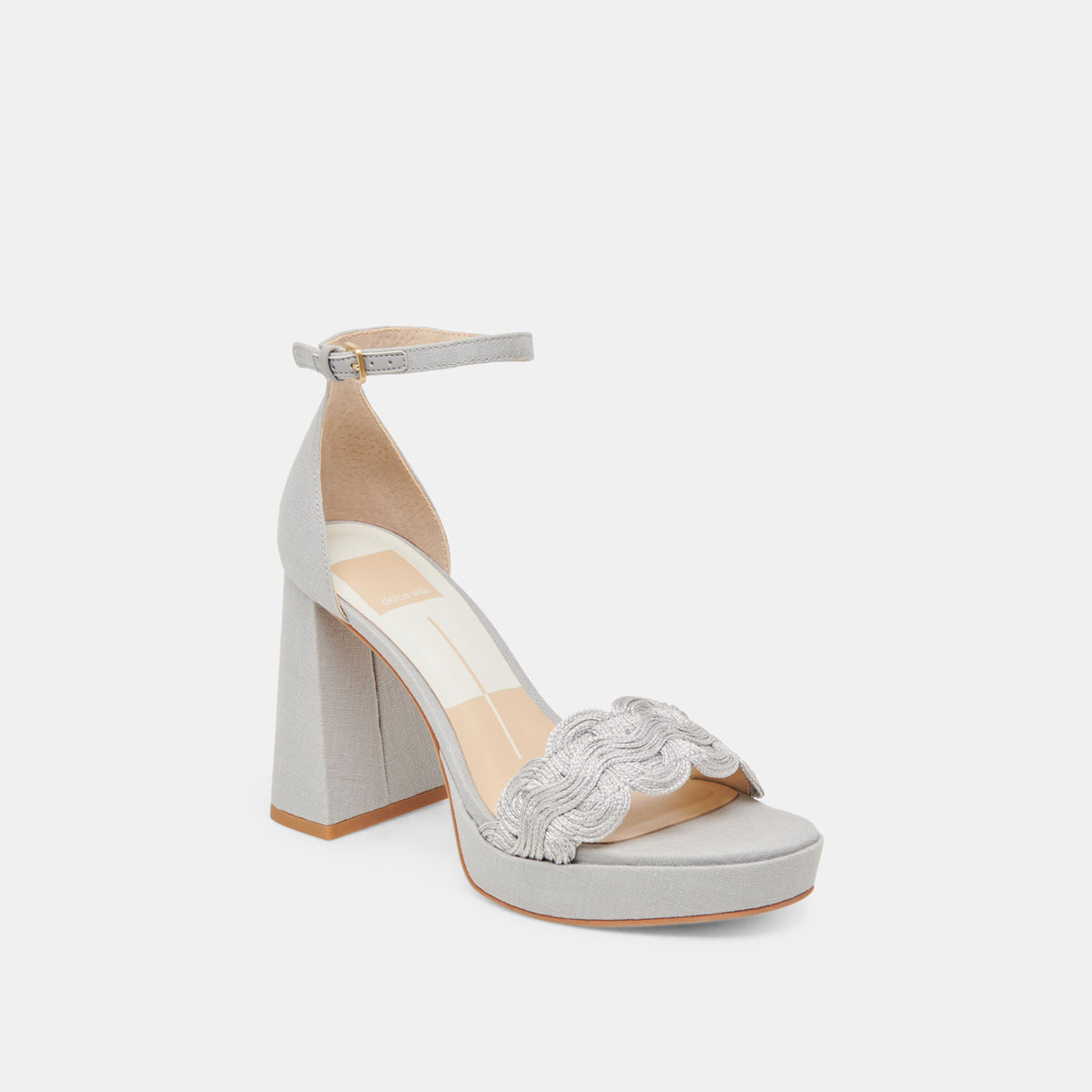 Dolce Vita SHOES PELTIN HEELS GREY WOVEN RAFFIA
 – Dolce Vita
