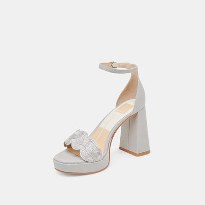 Dolce Vita SHOES PELTIN HEELS GREY WOVEN RAFFIA
 – Dolce Vita