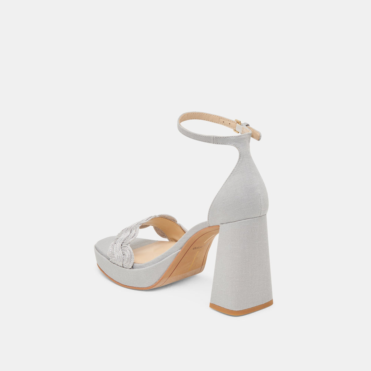 Dolce Vita SHOES PELTIN HEELS GREY WOVEN RAFFIA
 – Dolce Vita