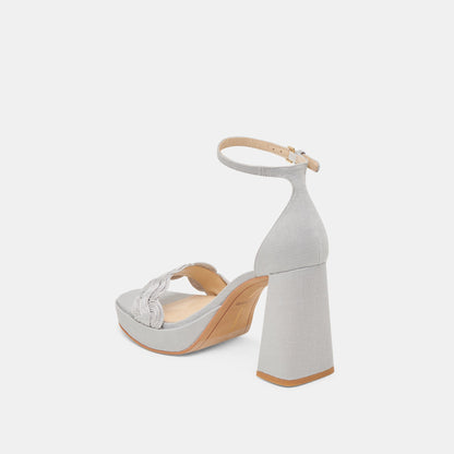 Dolce Vita SHOES PELTIN HEELS GREY WOVEN RAFFIA
 – Dolce Vita