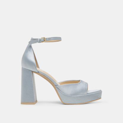 Dolce Vita SHOES PANDRO HEELS LIGHT BLUE SATIN
 – Dolce Vita