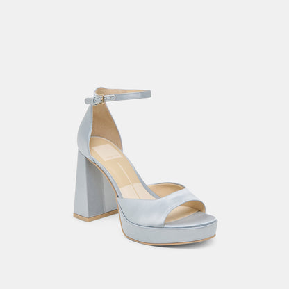 Dolce Vita SHOES PANDRO HEELS LIGHT BLUE SATIN
 – Dolce Vita