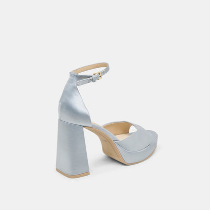 Dolce Vita SHOES PANDRO HEELS LIGHT BLUE SATIN
 – Dolce Vita