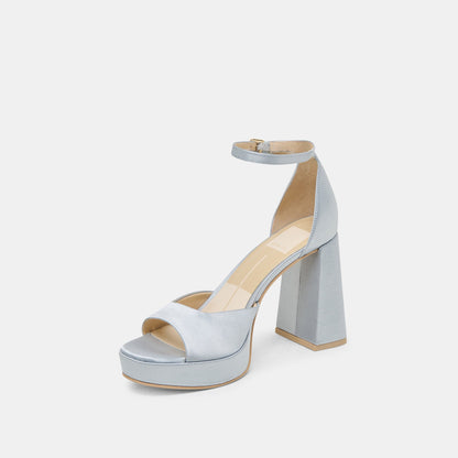 Dolce Vita SHOES PANDRO HEELS LIGHT BLUE SATIN
 – Dolce Vita