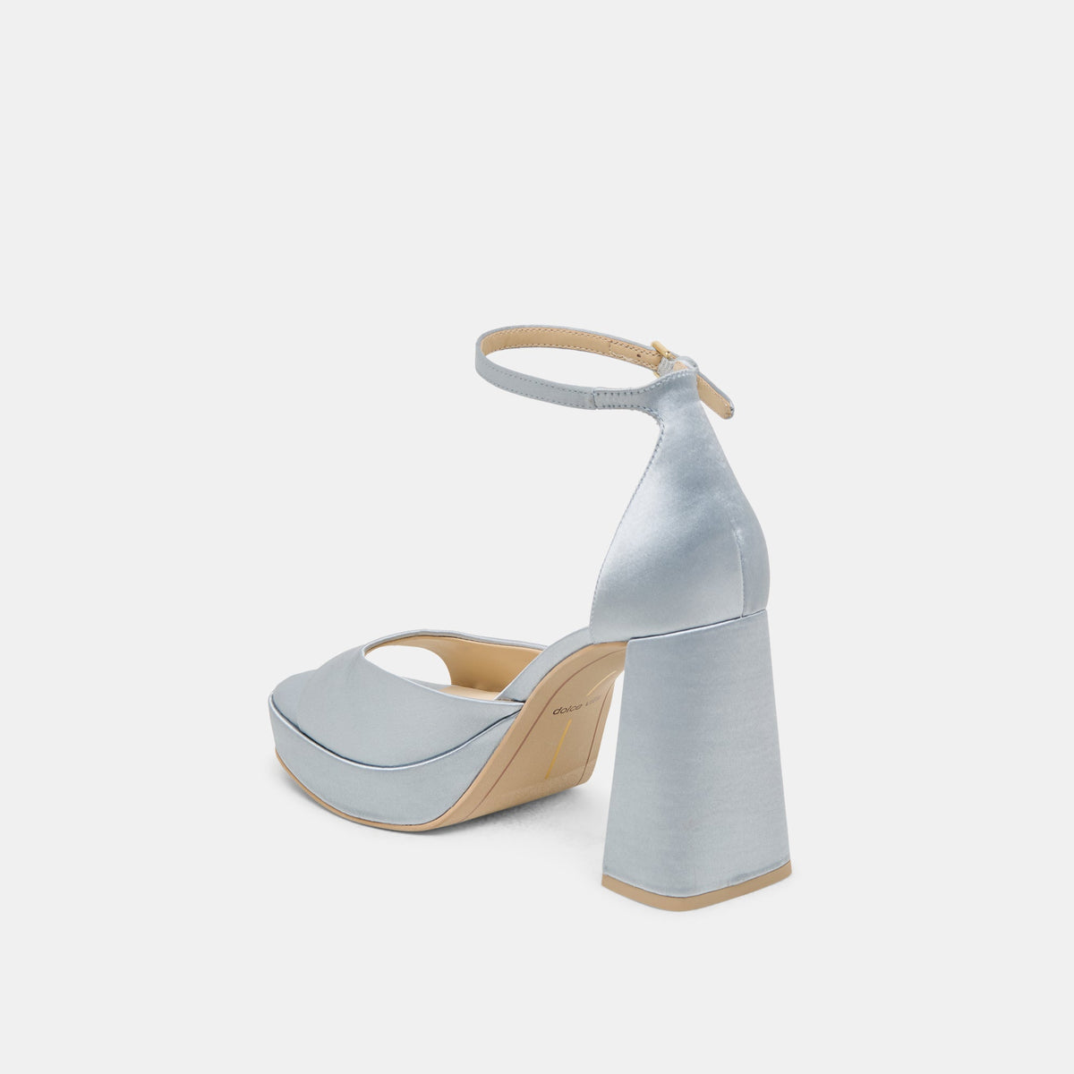 Dolce Vita SHOES PANDRO HEELS LIGHT BLUE SATIN
 – Dolce Vita