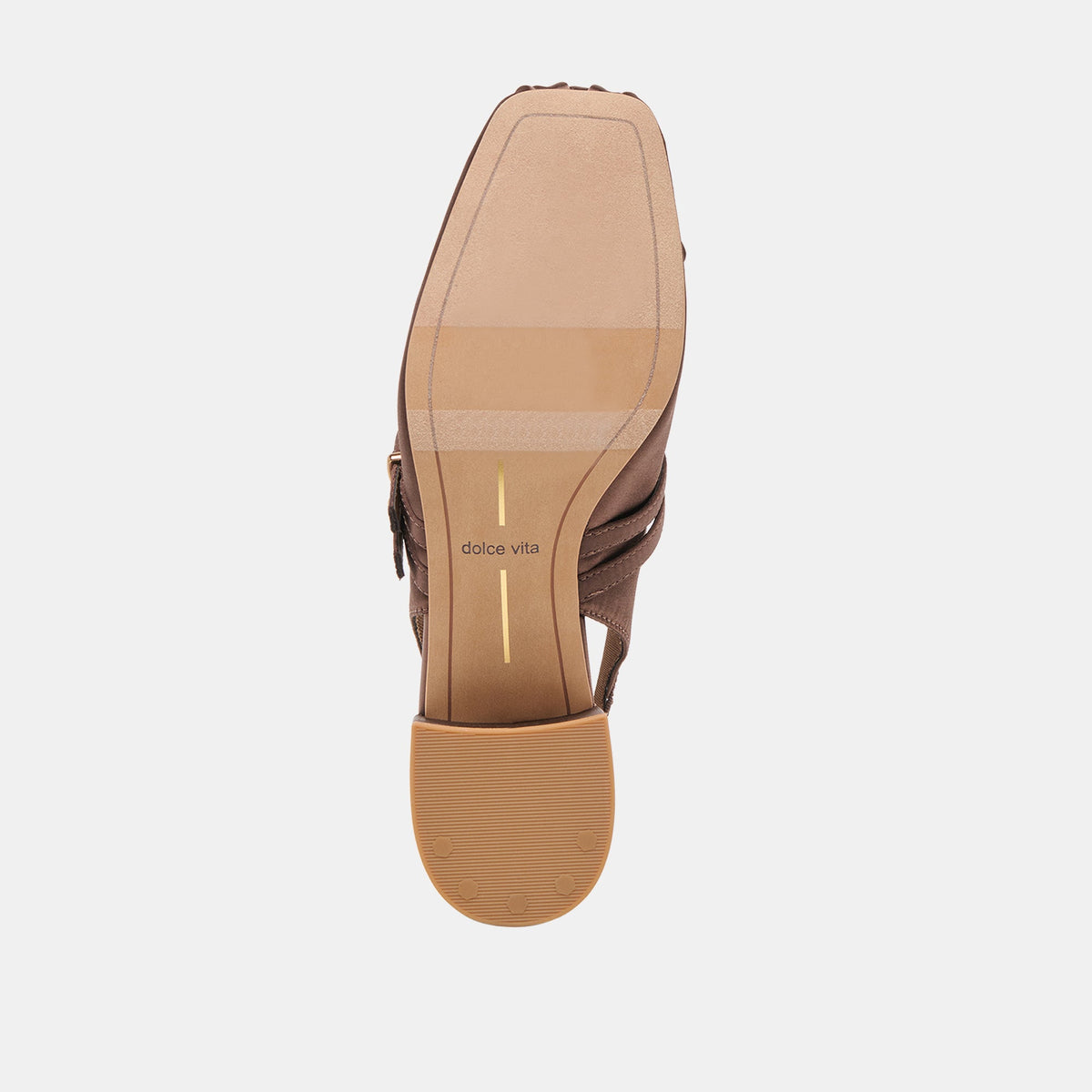 Dolce Vita SHOES Loris Mahogany Satin Heels