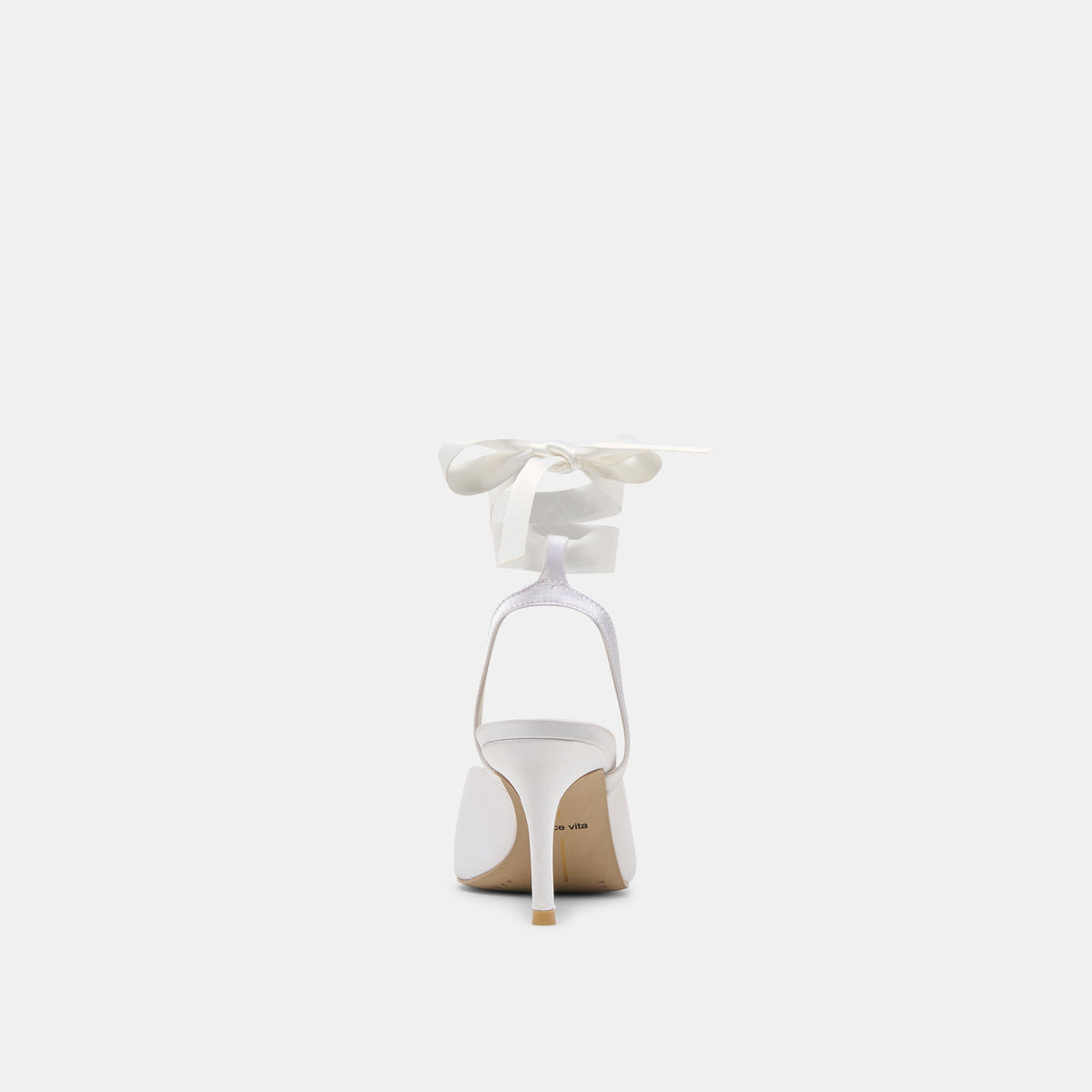 Dolce Vita SHOES Efora True White Satin Heels