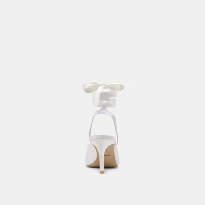 Dolce Vita SHOES Efora True White Satin Heels