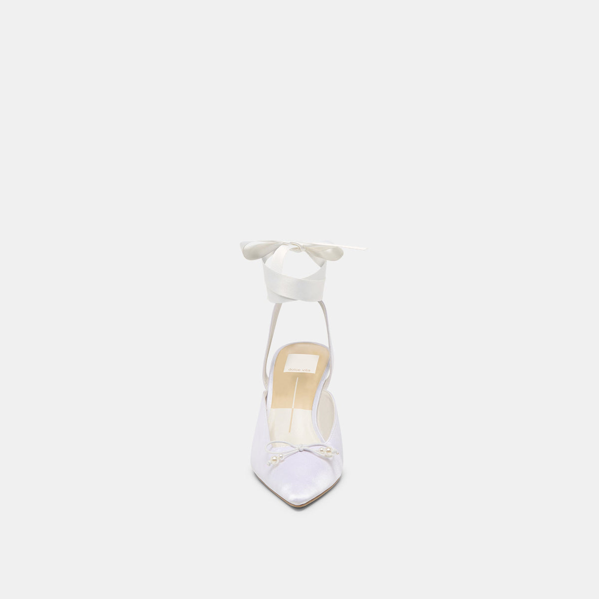 Dolce Vita SHOES Efora True White Satin Heels