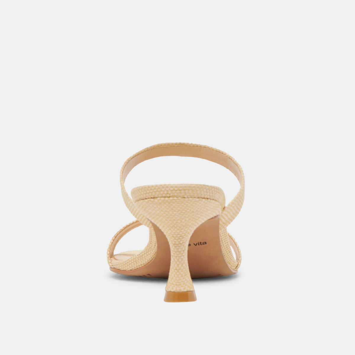 Dolce Vita SHOES Genora Wide Lt Natural Woven Raffia Heels