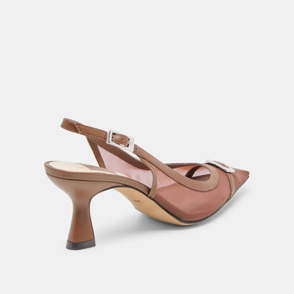 Dolce Vita SHOES Lorine Espresso Mesh Heels