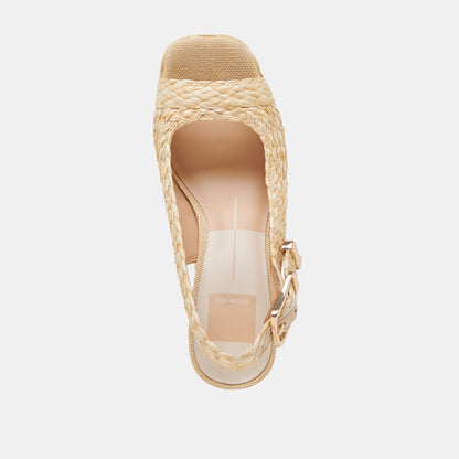 Dolce Vita SHOES FLORES HEELS NATURAL RAFFIA
 – Dolce Vita