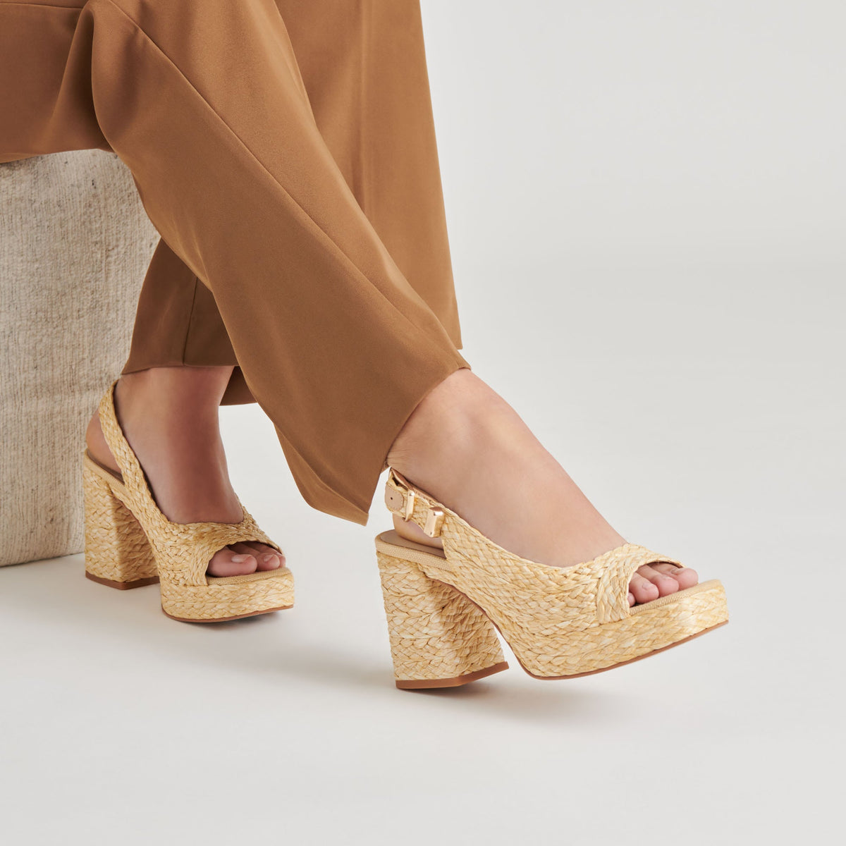 Dolce Vita SHOES FLORES HEELS NATURAL RAFFIA
 – Dolce Vita