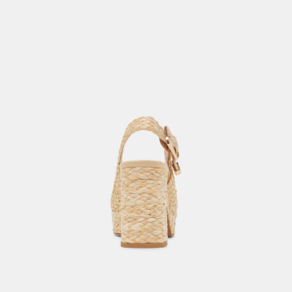 Dolce Vita SHOES FLORES HEELS NATURAL RAFFIA
 – Dolce Vita