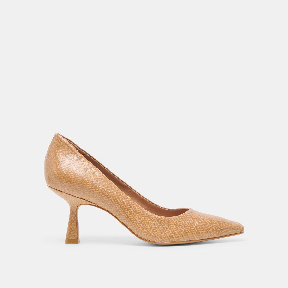 Dolce Vita SHOES Briona Whiskey Embossed Leather Heels
