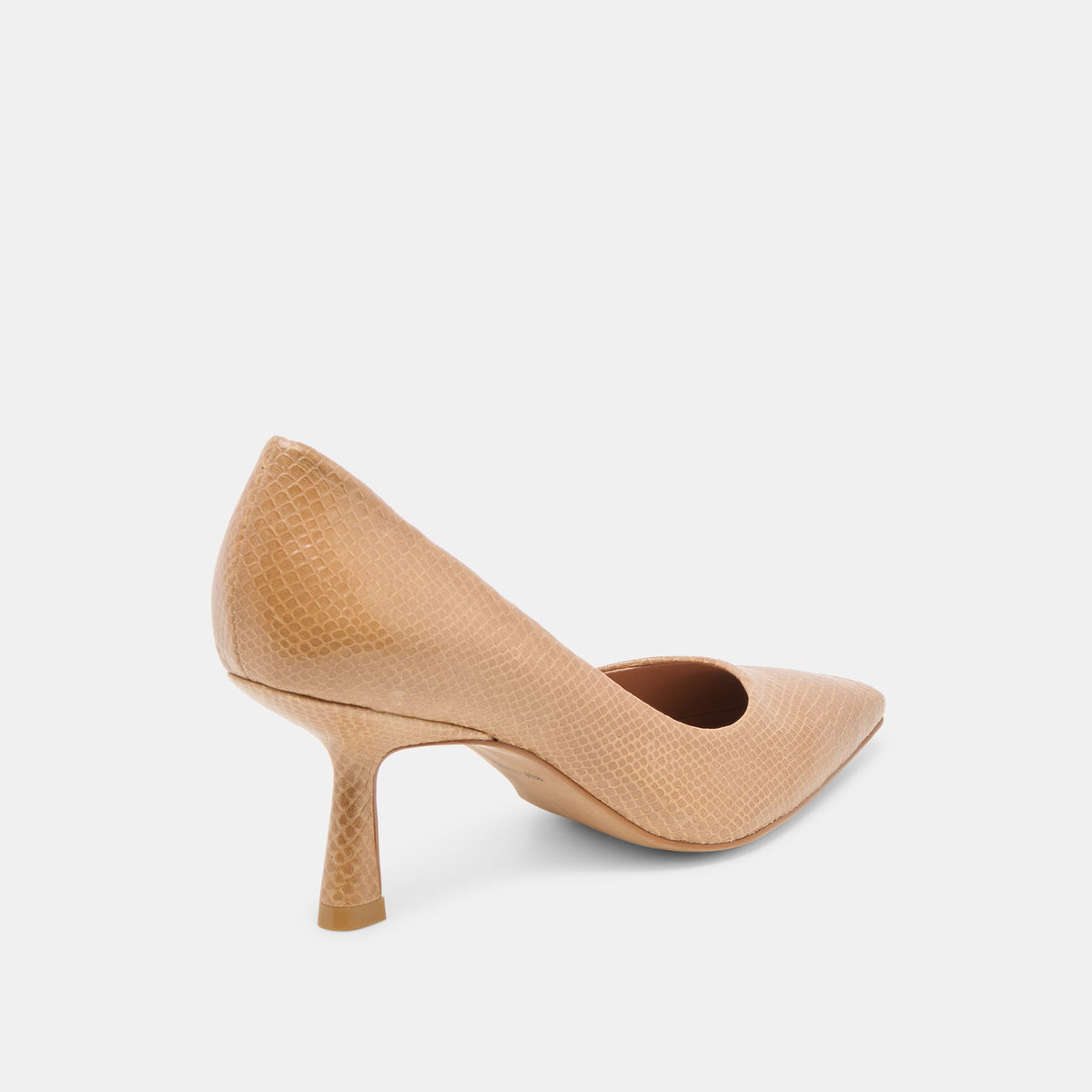 Dolce Vita SHOES Briona Whiskey Embossed Leather Heels
