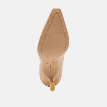 Dolce Vita SHOES Briona Whiskey Embossed Leather Heels