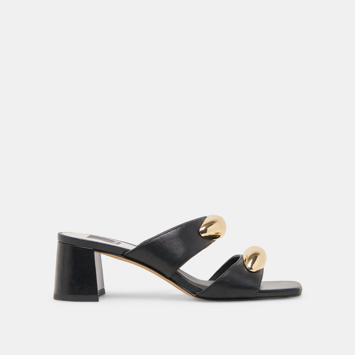 Dolce Vita SHOES Barnet Black Leather Heels