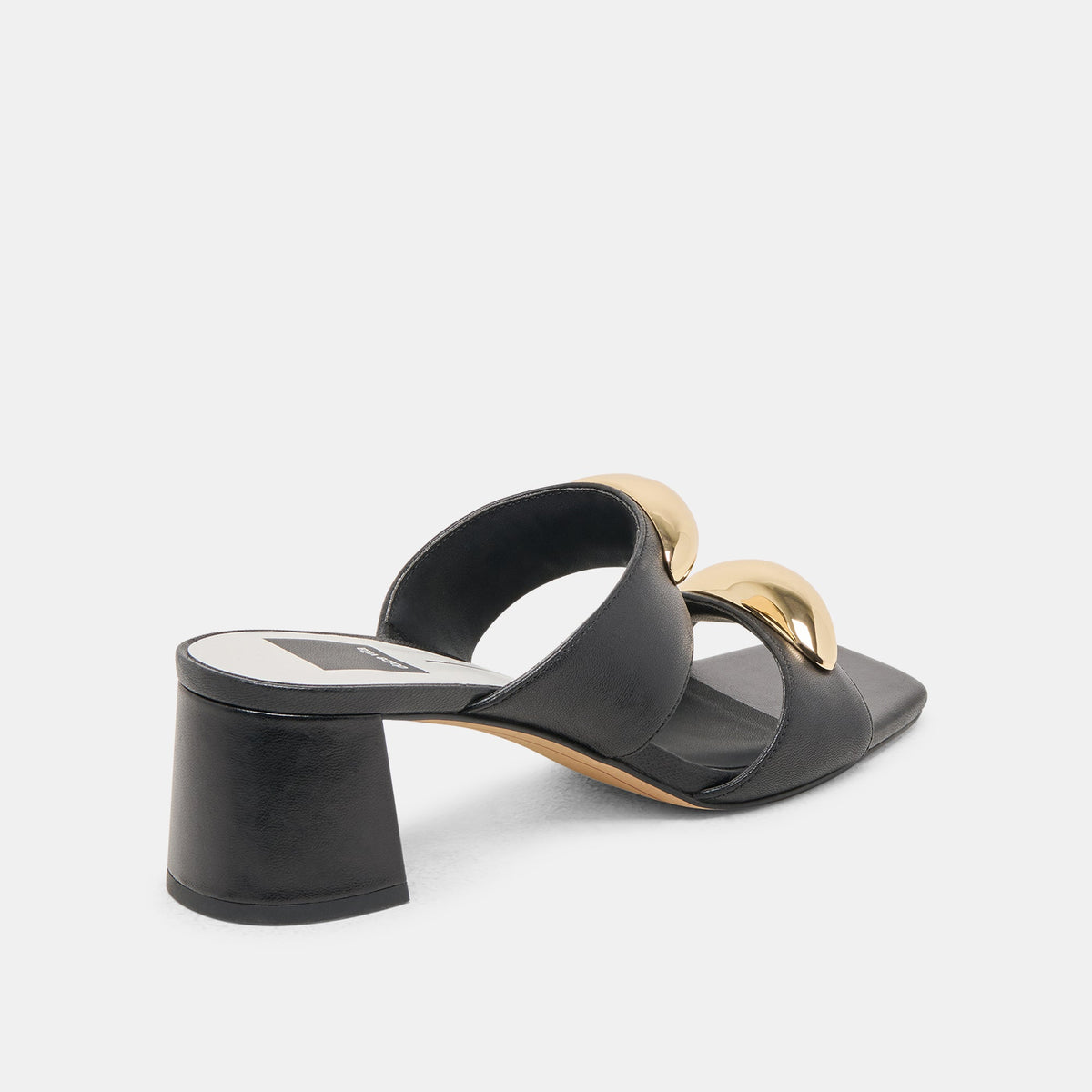 Dolce Vita SHOES Barnet Black Leather Heels