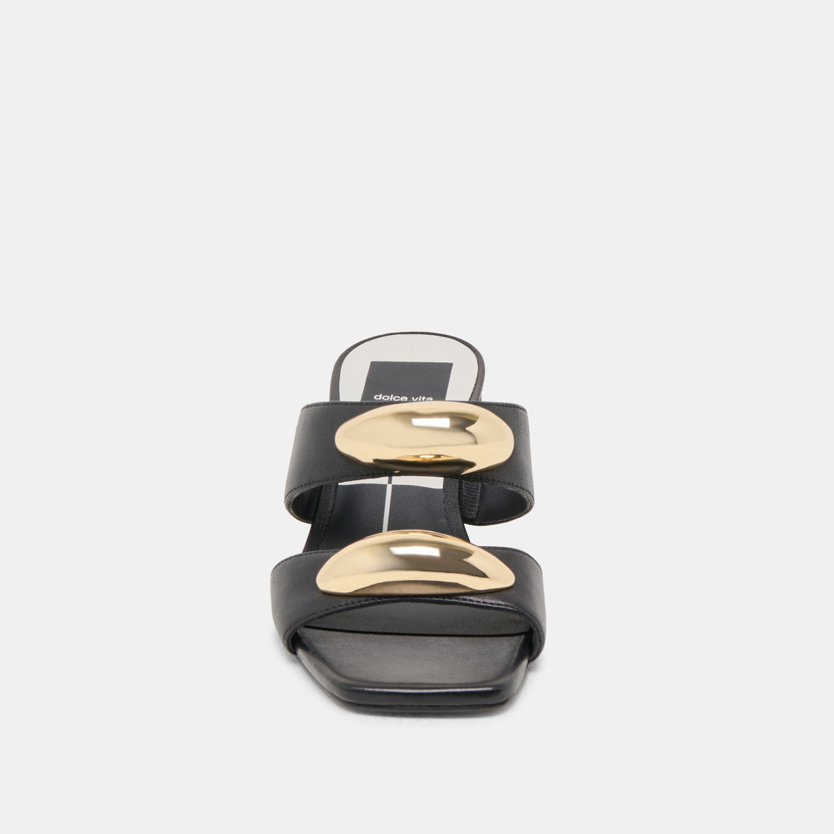 Dolce Vita SHOES Barnet Black Leather Heels