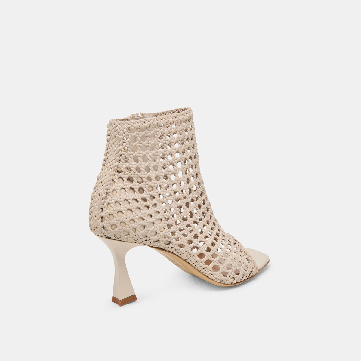 Dolce Vita SHOES Quin Bone Woven Leather Heels