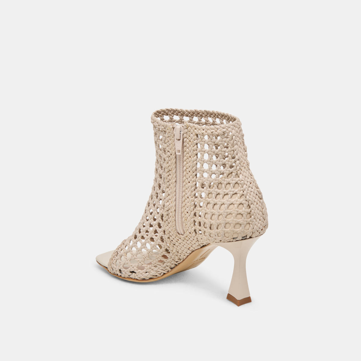 Dolce Vita SHOES Quin Bone Woven Leather Heels
