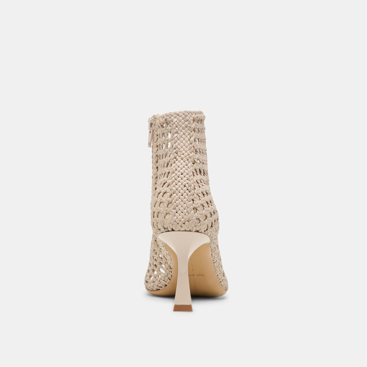 Dolce Vita SHOES Quin Bone Woven Leather Heels