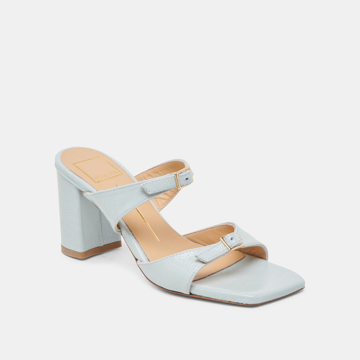 Dolce Vita SHOES SHANE HEELS ICE BLUE CRINKLE PATENT
 – Dolce Vita