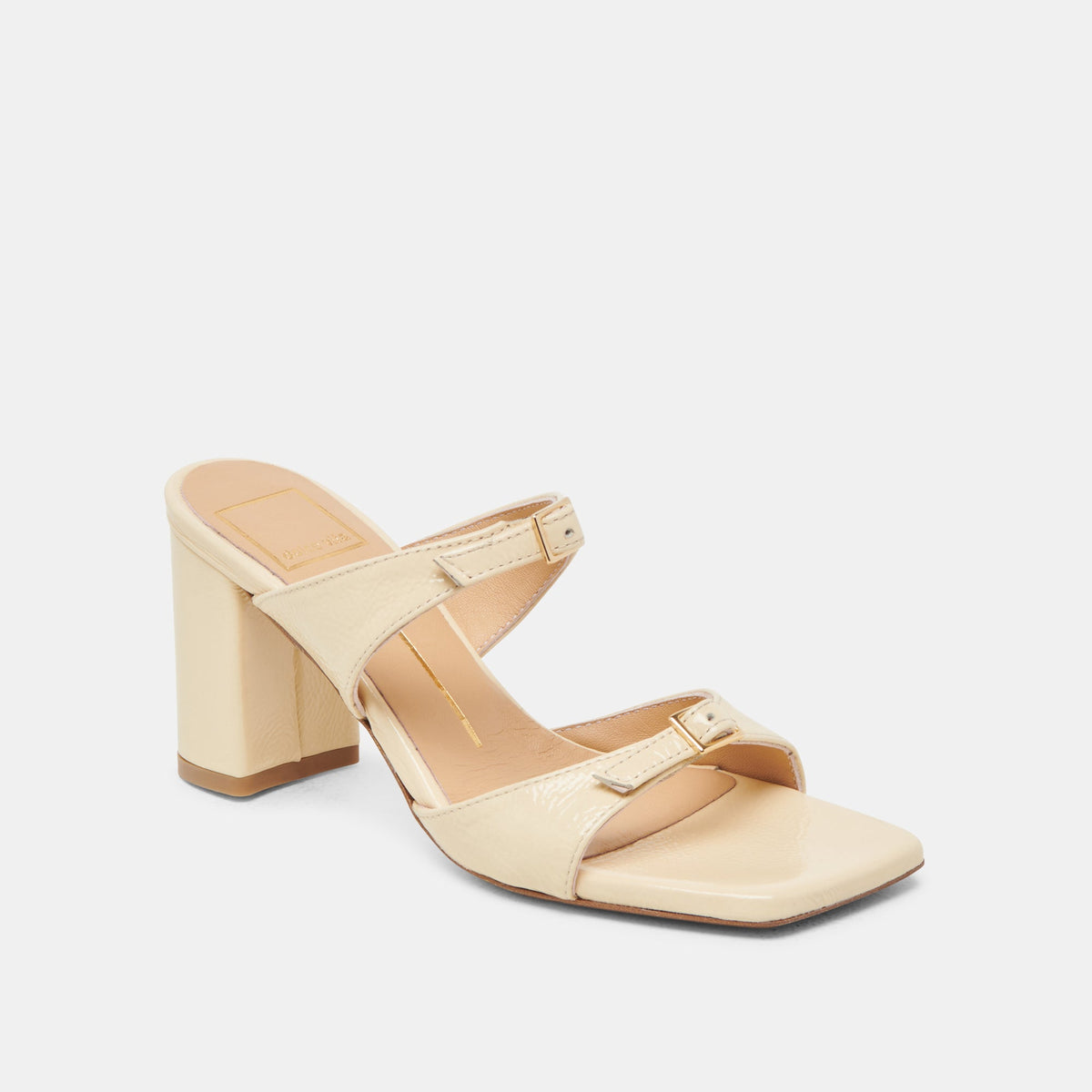 Dolce Vita SHOES SHANE HEELS LIGHT YELLOW CRINKLE PATENT
 – Dolce Vita