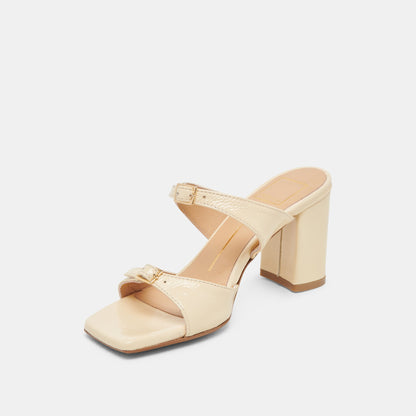 Dolce Vita SHOES SHANE HEELS LIGHT YELLOW CRINKLE PATENT
 – Dolce Vita