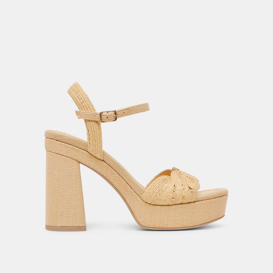 Dolce Vita SHOES TINAYA HEELS LT NATURAL RAFFIA
 – Dolce Vita