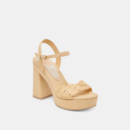 Dolce Vita SHOES TINAYA HEELS LT NATURAL RAFFIA
 – Dolce Vita