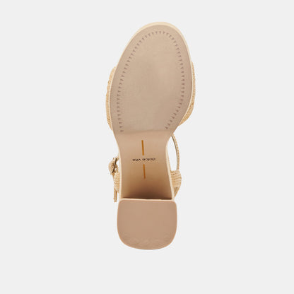 Dolce Vita SHOES TINAYA HEELS LT NATURAL RAFFIA
 – Dolce Vita