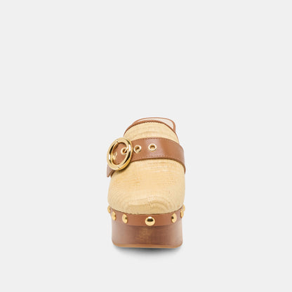 Dolce Vita SHOES Debrah Lt Natural Raffia Clogs