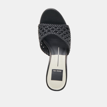 Dolce Vita SHOES MARGOE HEELS BLACK WOVEN STELLA
 – Dolce Vita