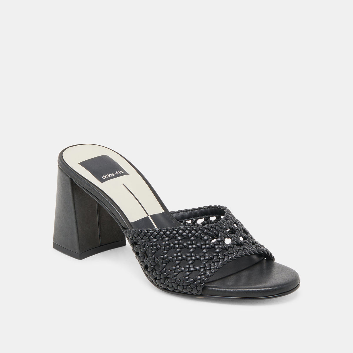 Dolce Vita SHOES MARGOE HEELS BLACK WOVEN STELLA
 – Dolce Vita