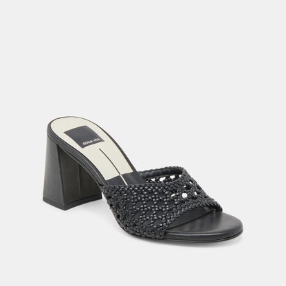 Dolce Vita SHOES MARGOE HEELS BLACK WOVEN STELLA
 – Dolce Vita
