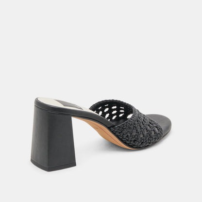 Dolce Vita SHOES MARGOE HEELS BLACK WOVEN STELLA
 – Dolce Vita