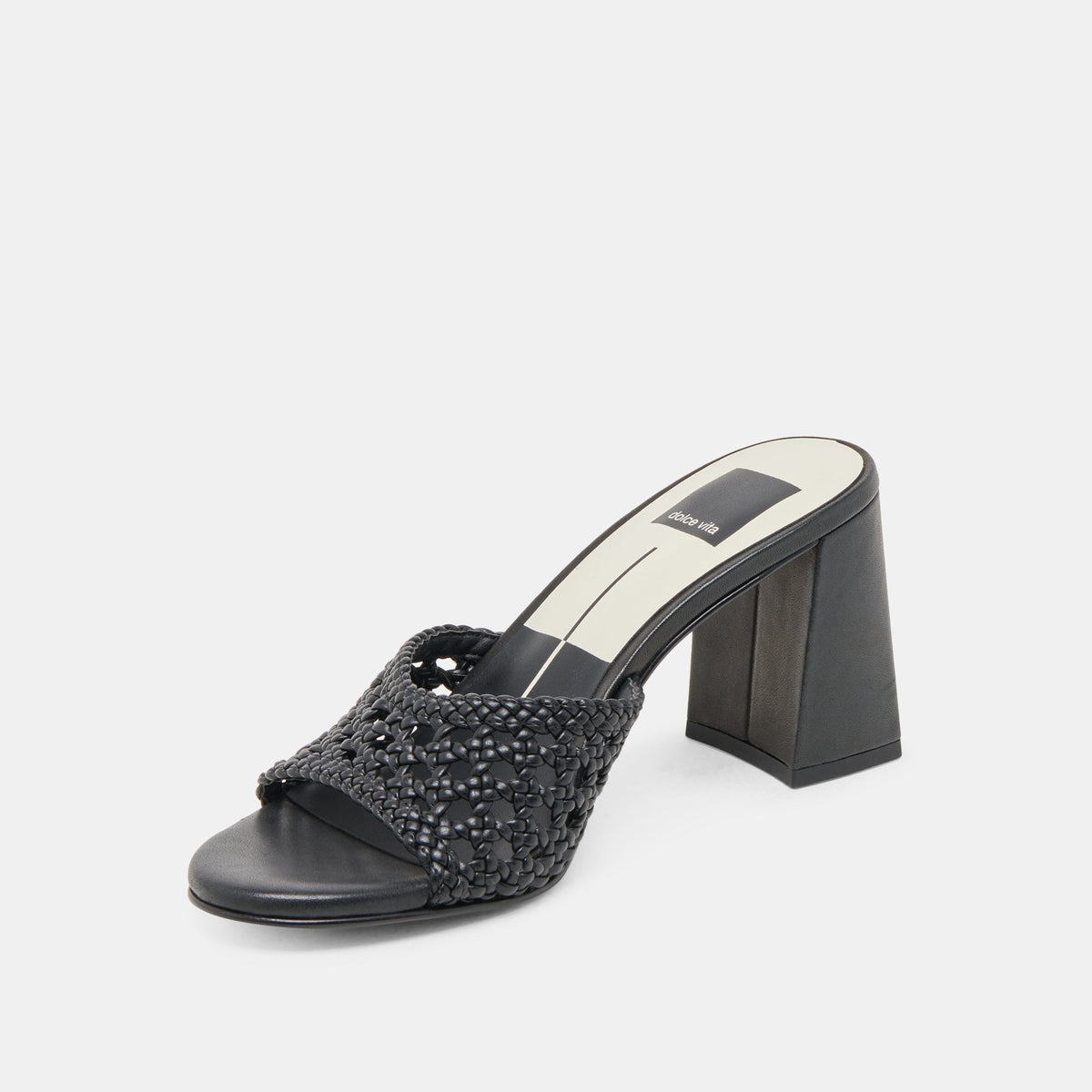 Dolce Vita SHOES MARGOE HEELS BLACK WOVEN STELLA
 – Dolce Vita