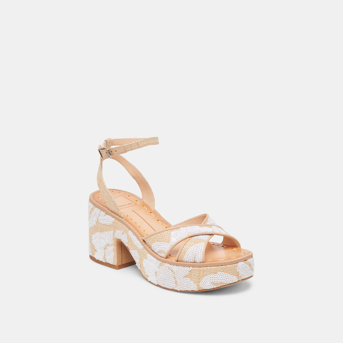 Dolce Vita SHOES ENIKO HEELS NATURAL MULTI FLORAL SEQUIN
 – Dolce Vita