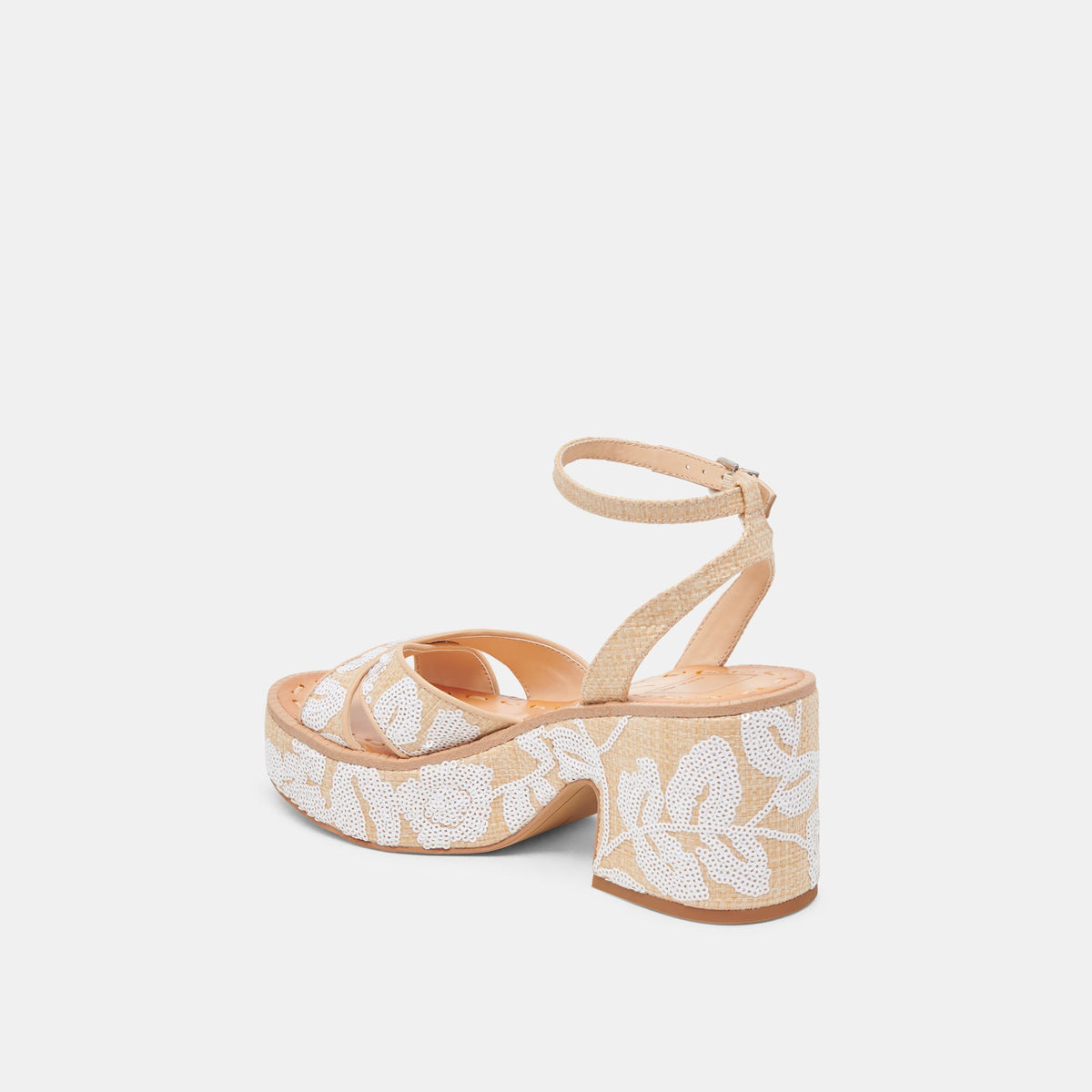 Dolce Vita SHOES ENIKO HEELS NATURAL MULTI FLORAL SEQUIN
 – Dolce Vita