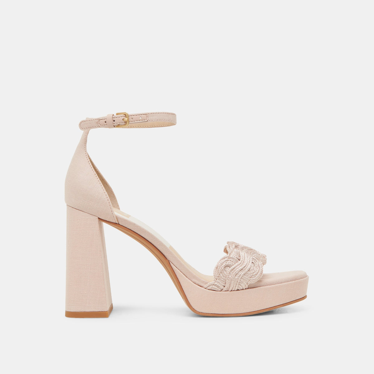Dolce Vita SHOES PELTIN HEELS LIGHT PINK WOVEN RAFFIA
 – Dolce Vita