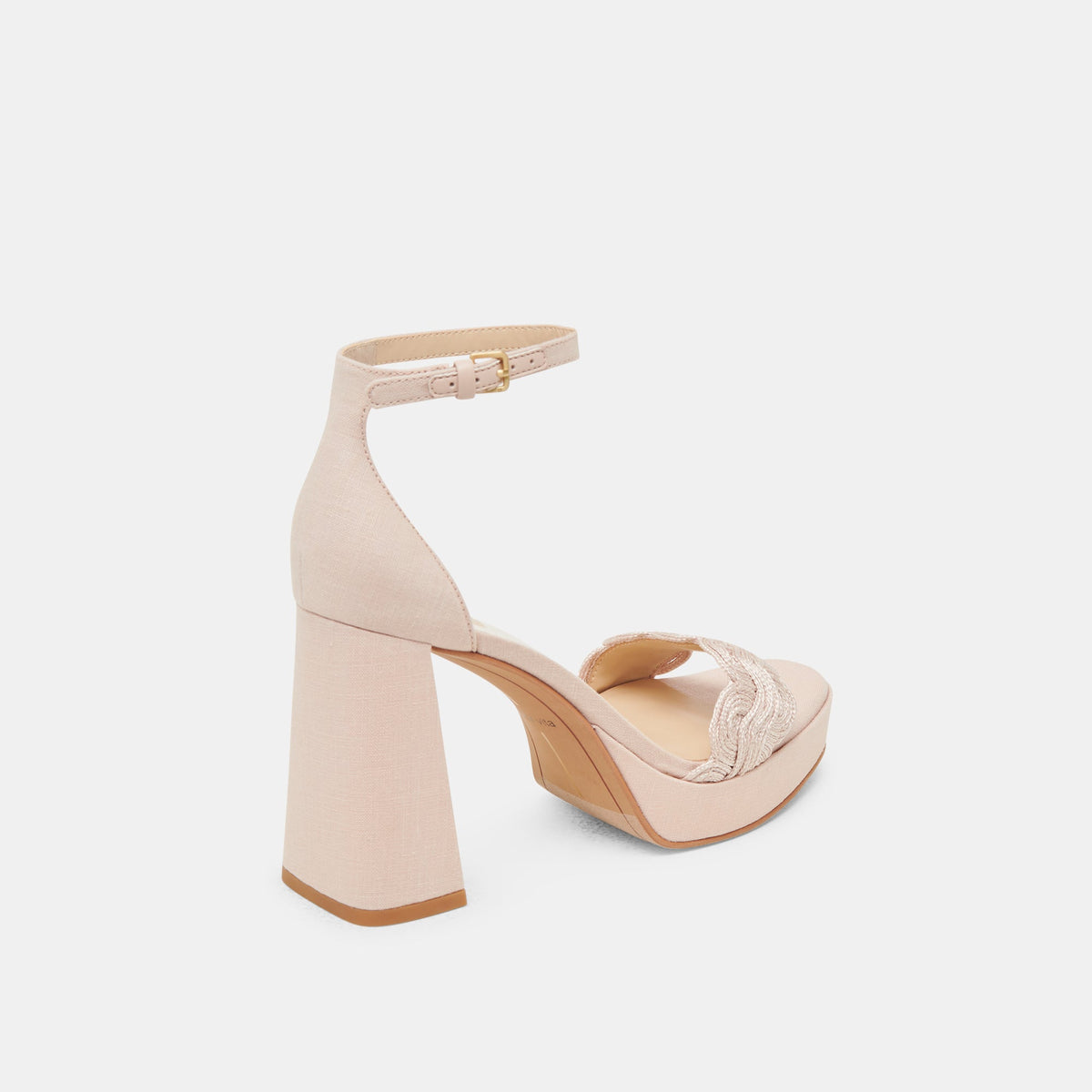Dolce Vita SHOES PELTIN HEELS LIGHT PINK WOVEN RAFFIA
 – Dolce Vita