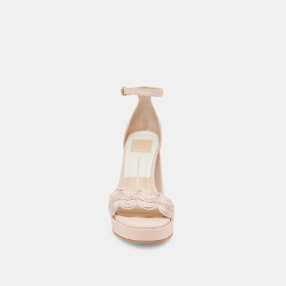 Dolce Vita SHOES PELTIN HEELS LIGHT PINK WOVEN RAFFIA
 – Dolce Vita