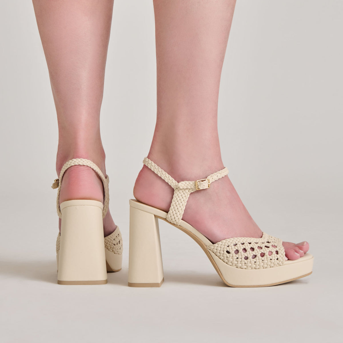 Dolce Vita SHOES PEYTEN HEELS CREME WOVEN STELLA
 – Dolce Vita