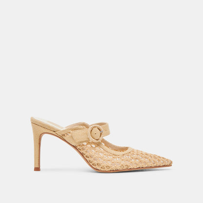 Dolce Vita SHOES KEEKEE HEELS LT NATURAL WOVEN RAFFIA
 – Dolce Vita